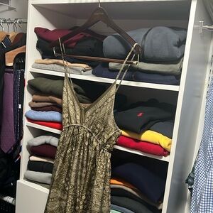 Maxi Green Paisley Dress